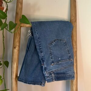 Abercrombie & Fitch Ultra High Rise Ankle Straight Jeans